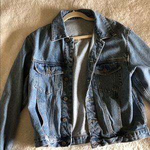 Oversized jean jacket